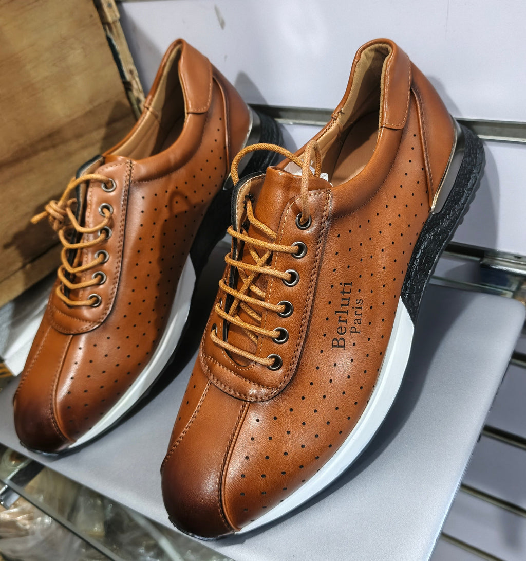 Chaussures Homme Casual Cuir Marron – Confort & Élégance