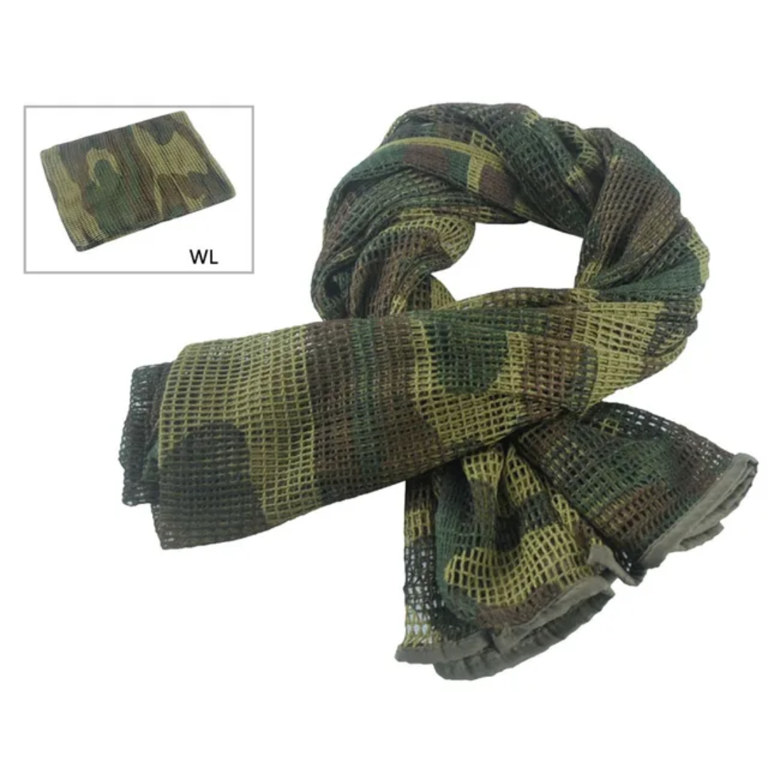 Écharpe Camouflage Militaire – Filet Respirant Tactique Outdoor