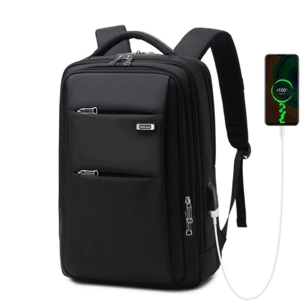 Sac à Dos Homme Business Étanche – USB & Multi-Compartiments