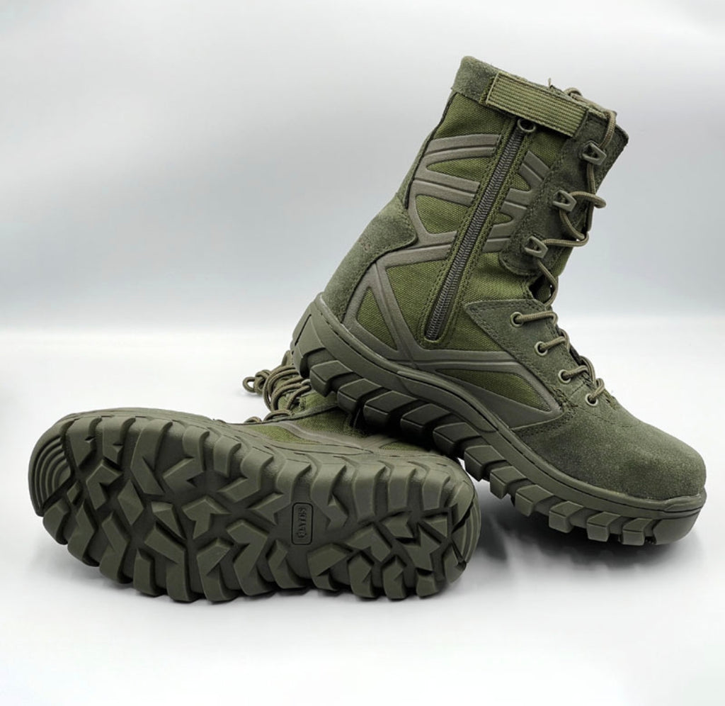 Rangers Tactiques Militaires – Vert Armée, Antidérapantes, Résistantes, Confort Tout-Terrain