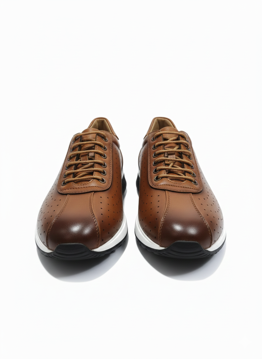 Chaussures Homme Casual Cuir Marron – Confort & Élégance