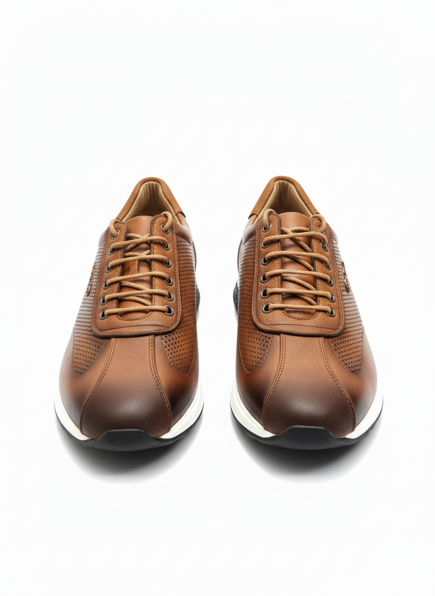 Chaussures Homme Casual Cuir Marron – Confort & Élégance