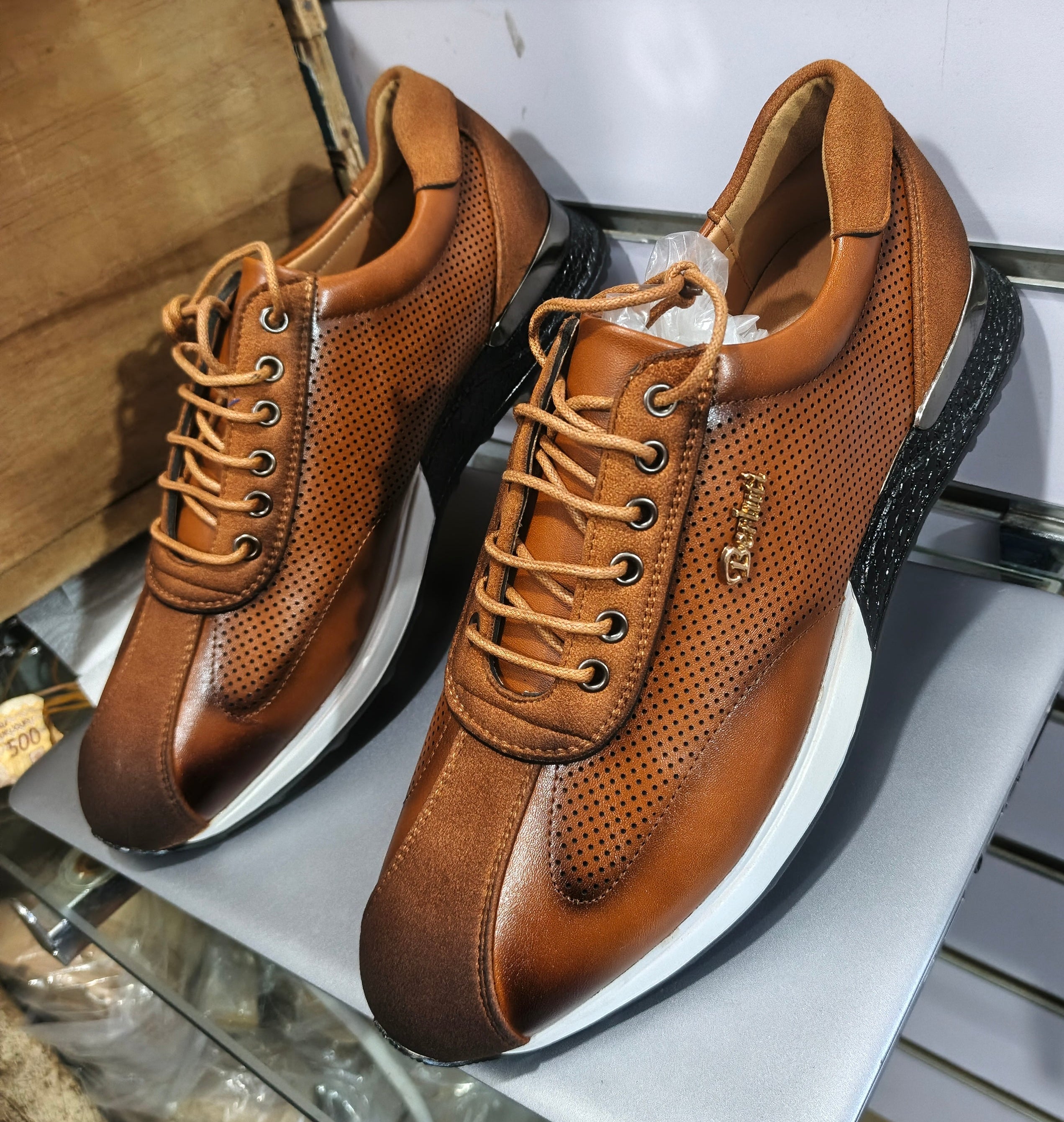 Chaussures Homme Casual Cuir Marron – Confort & Élégance